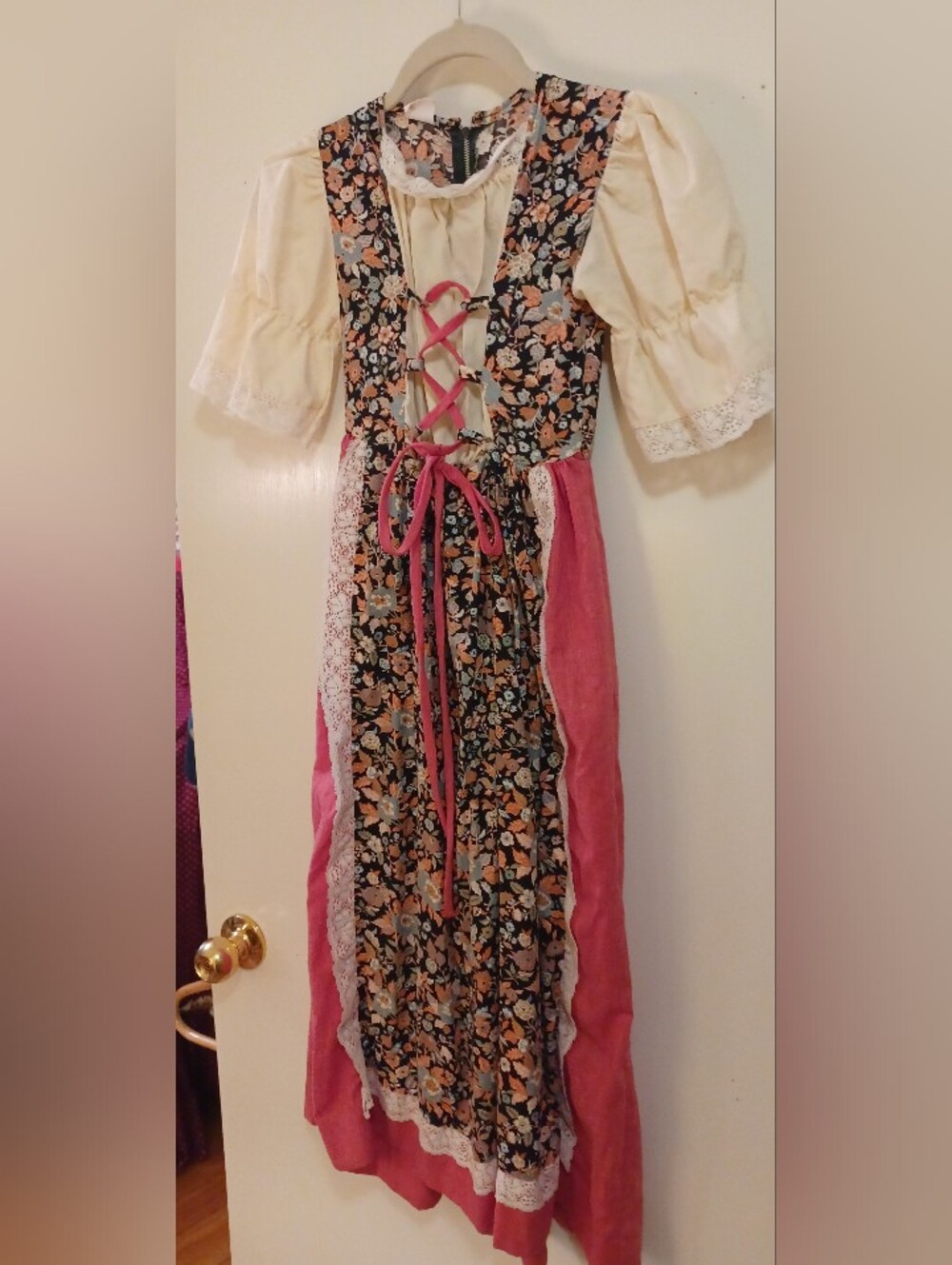 Vintage Kate Greenaway KEEPSAKE Floral Renaissance Dress